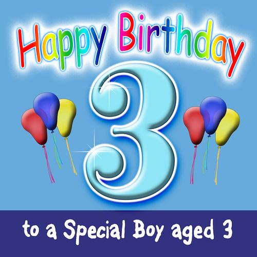 Happy Birthday (Boy Age 3) by Ingrid DuMosch (Children's) - Pandora