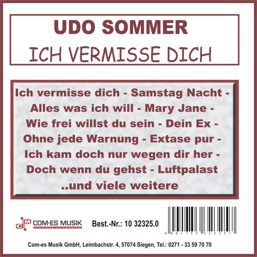 Ich hab geträumt von dir heut Nacht by Udo Sommer Pandora